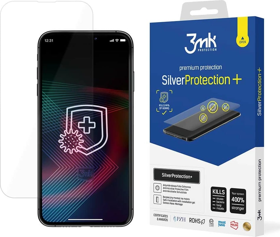 Mbrojtës ekrani 3mk Silver Protection+ për iPhone 14 Pro / iPhone 14, Transparent