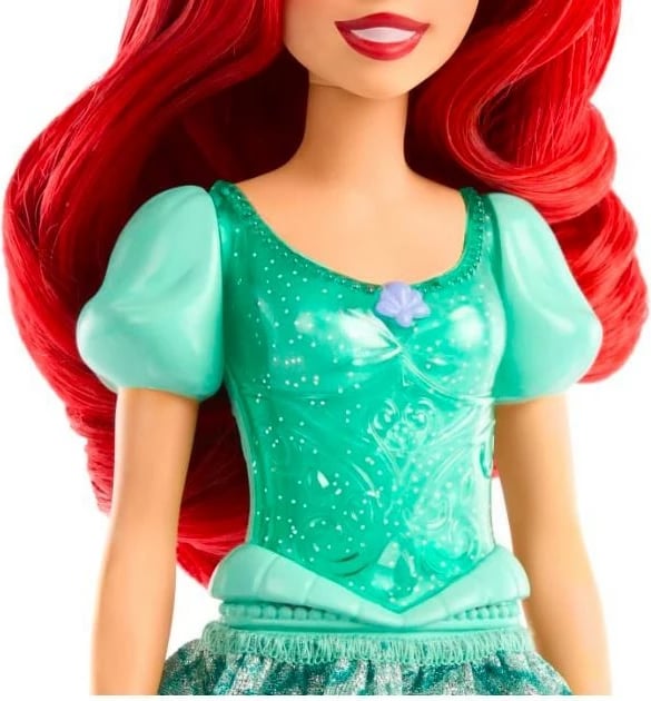 Kukull Disney Princess Ariel Mattel HLW02/HLW10, me fustan të gjelbër Kukull Disney Princess Ariel Mattel HLW02/HLW10, me fustan të gjelbër
