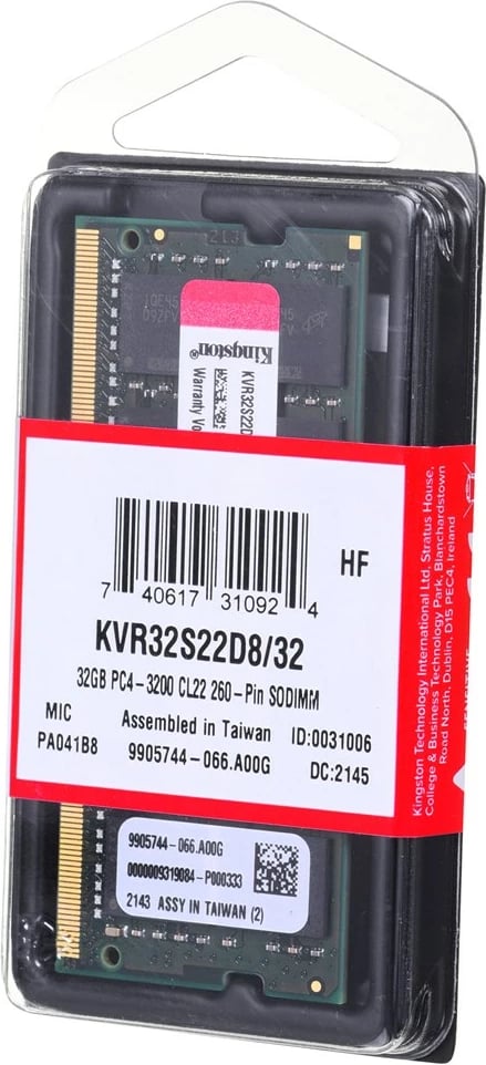 Memorie RAM Kingston, 32 GB DDR4