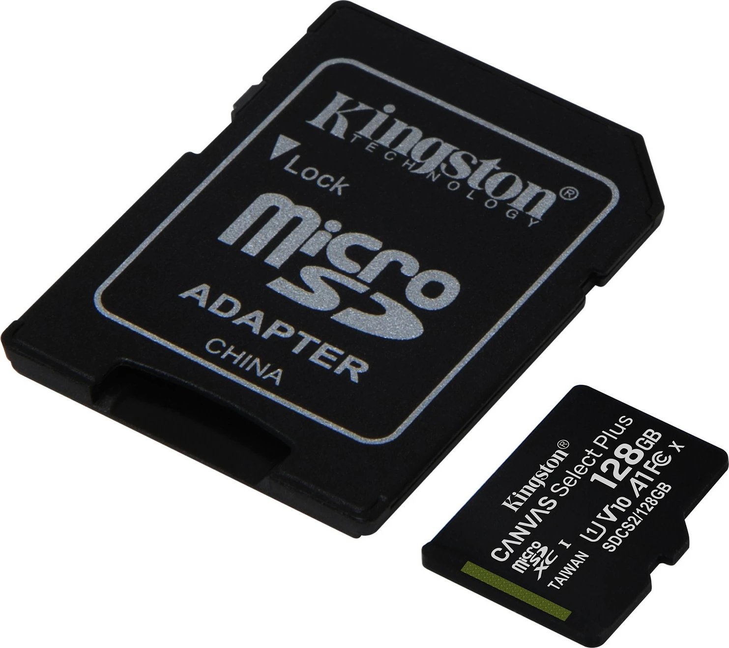 Kartelë memorie Kingston Technology 128GB microSDXC Canvas Select Plus, 100R A1 C10, e zezë