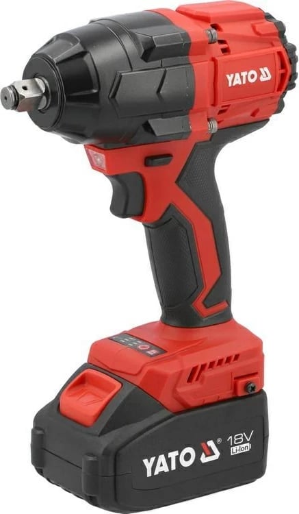 Çelës goditës YATO 1084647, brushless, 18V, 800Nm, 2x4.0Ah, Kuqe