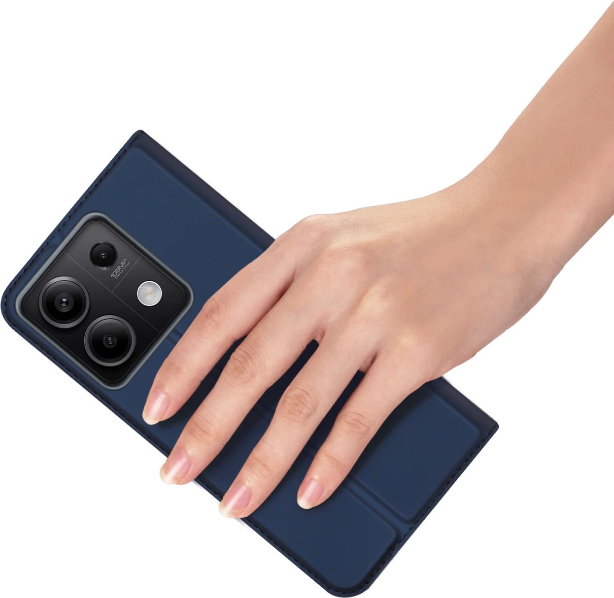 Mbështjellës Dux Ducis Skin Pro për Xiaomi Redmi Note 13 5G, me kapak, xhep për kartela, kaltër