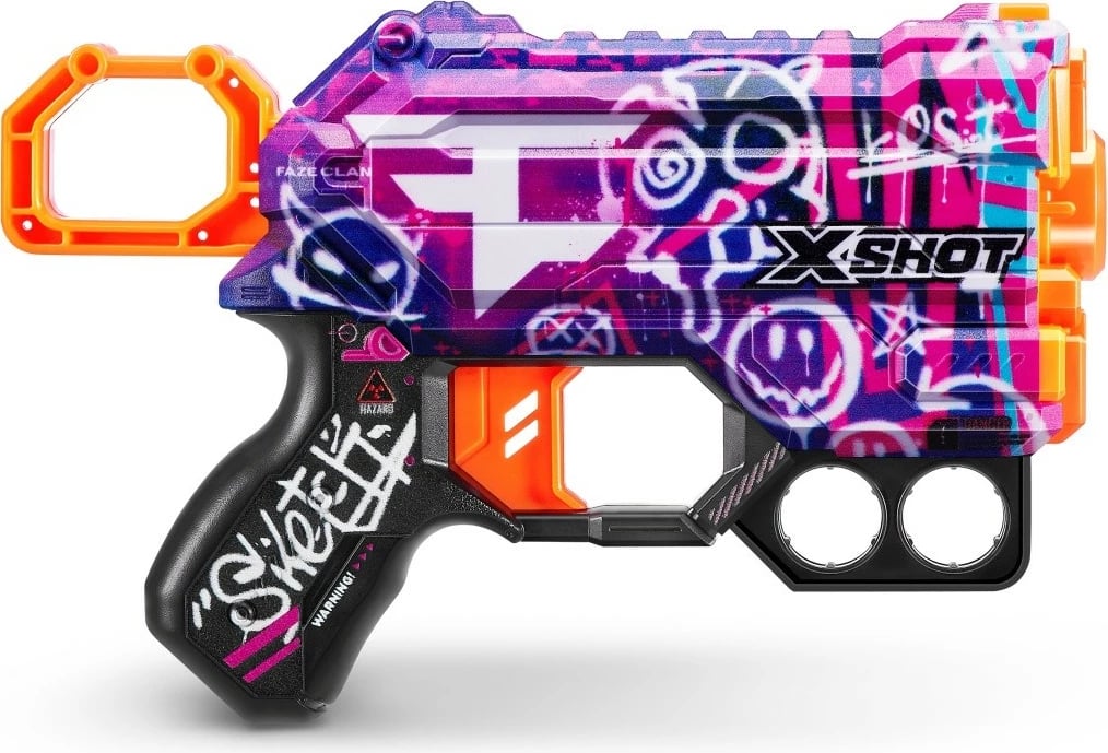 Lodër blaster ZURU X-Shot Skins Menace Faze Launcher, 4 shigjeta, Mix