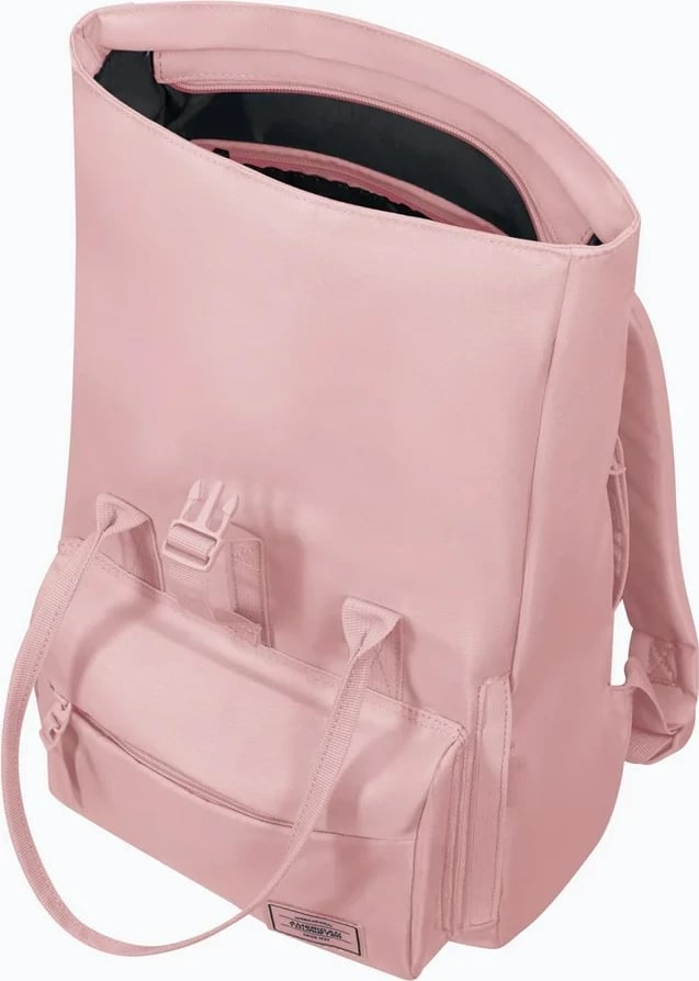 Çantë shpine American Tourister Urban Groove Pastels Roll Top, 17L, Rozë pastel