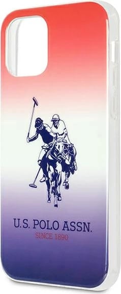 Mbështjellës U.S. Polo Assn. USHCP12SPCDGBR për iPhone 12 mini, Gradient, Kuq/Blu