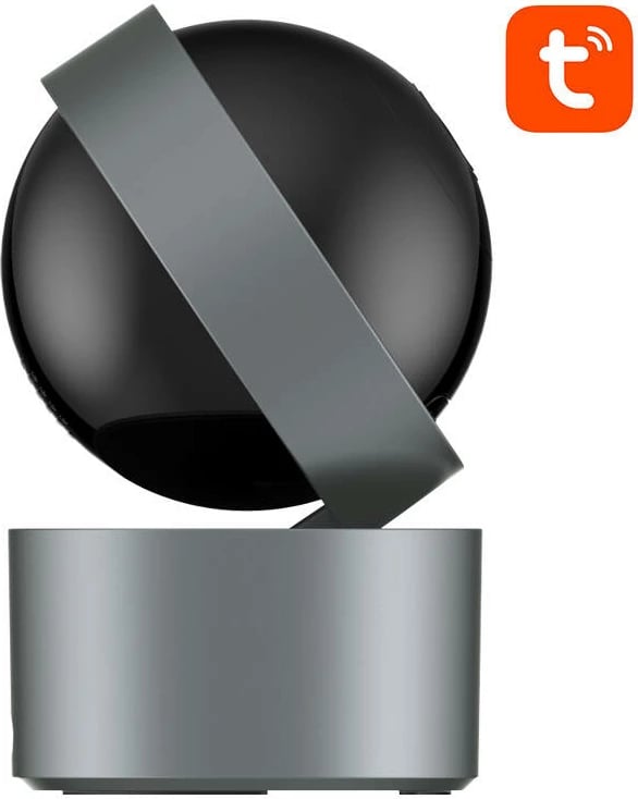 Kamerë inteligjente Avatto IPC06, Wi-Fi, 4MP, Full HD, për ambiente të brendshme, e zezë/gri