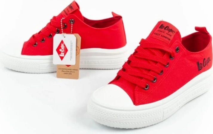 Këpucë lifestyle Lee Cooper femra, të kuqe