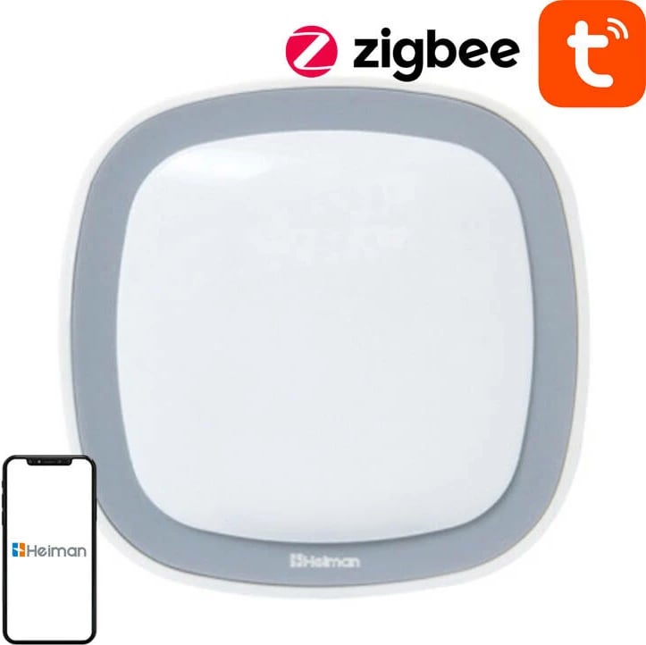 Sensor lëvizjeje smart Heiman HS1MS-E, Zigbee 3.0, Tuya, i bardhë