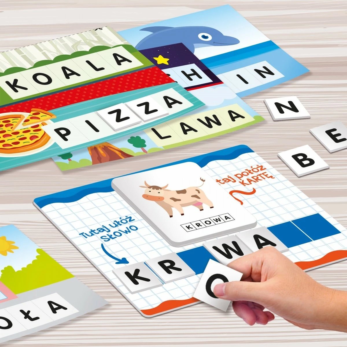 Set edukativ Carotina My First 100 Words, Lisciani, për fëmijë, karton/letra