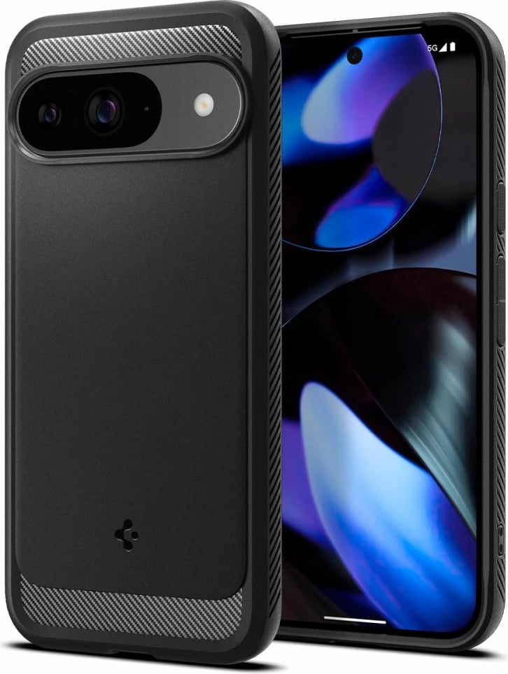 Mbështjellës Spigen Rugged Armor për Google Pixel 9 / 9 Pro, i zi Mbështjellës Spigen Rugged Armor për Google Pixel 9 / 9 Pro, i zi