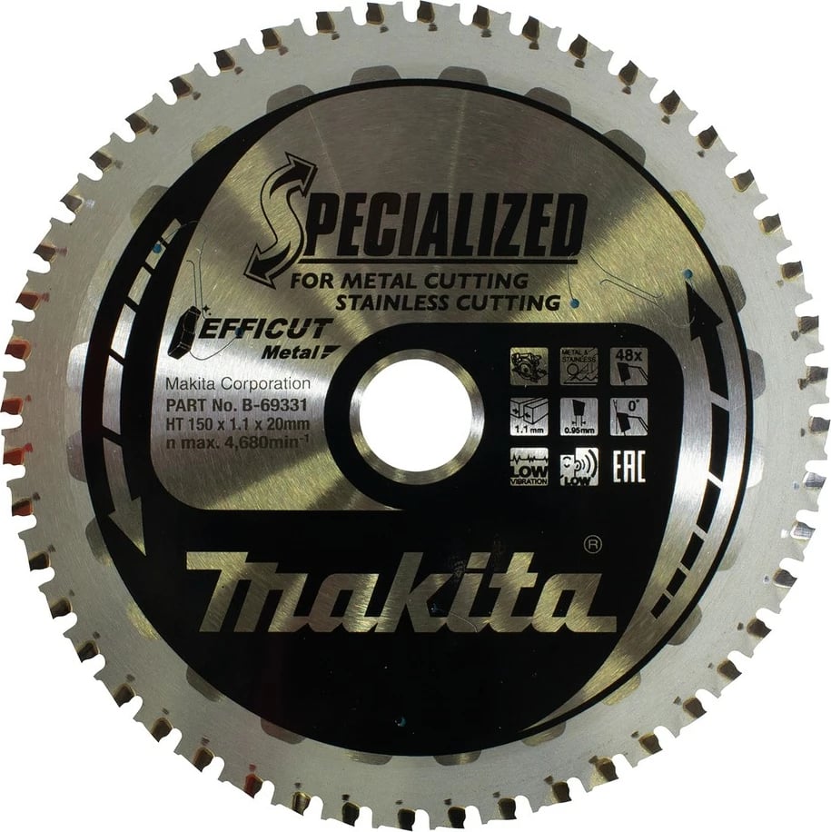 Teh rrethor Makita B-69331, 15cm, 48 dhëmbë, 1.1mm, 1 copë