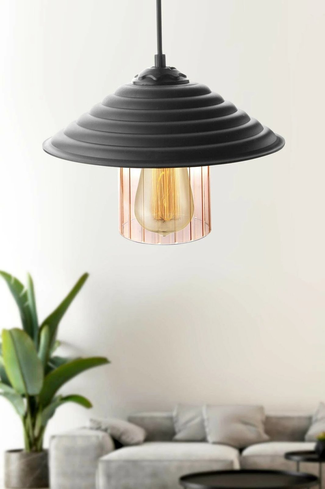 Llambë tavani Opviq, 204-UC, ngjyrë e zezë dhe mjaltë