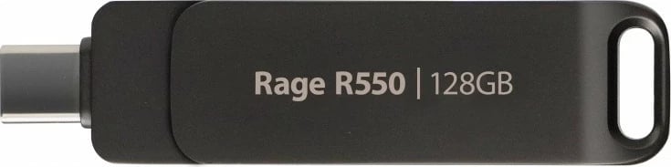 Pendrive Patriot Rage R550, 128GB, USB Type-C/USB A, e zezë