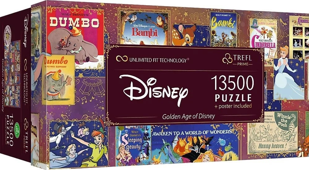 Puzzle Trefl Disney Golden Age, 13500 pjesë, me poster