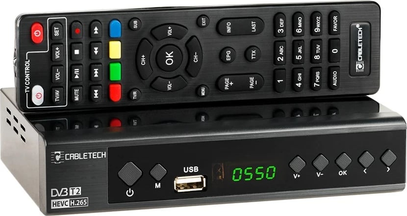 Tuner CABLETECH DVB-T2 H.265 HEVC