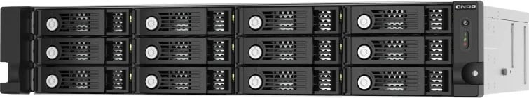 Kasë QNAP TL-R1220SEP-RP, 12 vende, rackmount 2U, SAS/SATA, e zezë/gri