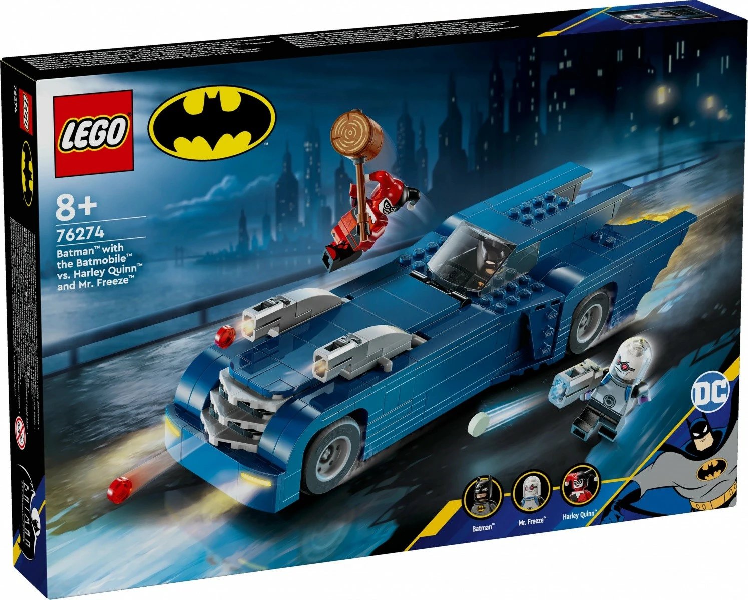 Set lodrash LEGO Super Heroes Batman me Batmobile 76274, 435 pjesë, për fëmijë, Blu