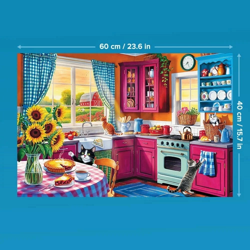 Puzzle Trefl EasyPiece Morning in the Kitchen, 300 pjesë Puzzle Trefl EasyPiece Morning in the Kitchen, 300 pjesë
