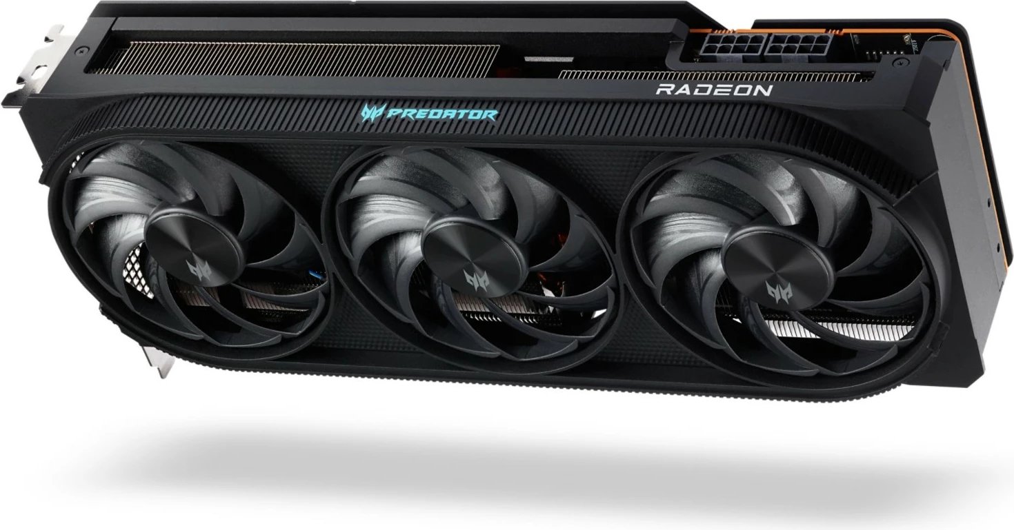 Kartelë grafike Acer RX 7800 XT OC, Radeon RX 7800 XT, 16 GB, GDDR6, 3 ventilatorë, e zezë