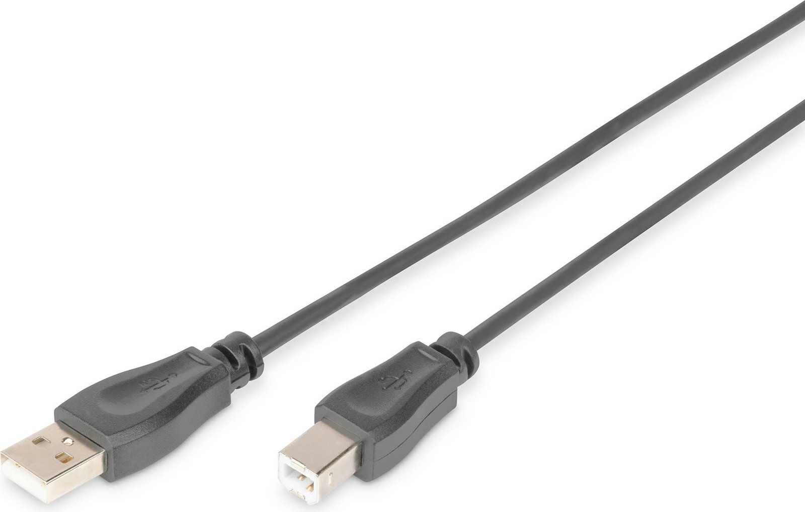 Kabëll USB 2.0 Digitus, 1m, USB A në USB B, Mashkull/Mashkull, e zezë