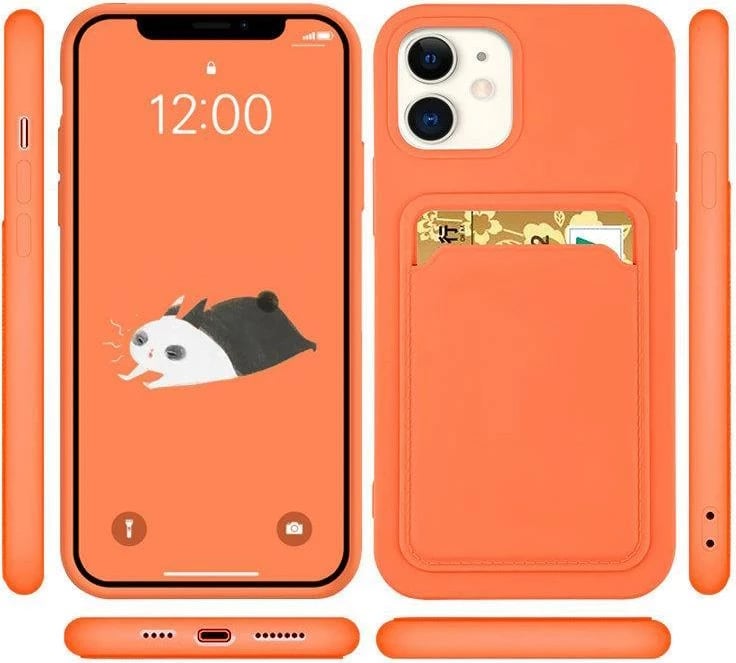 Mbështjellës Hurtel për Samsung Galaxy S22+, silikon me xhep për kartela, i zi