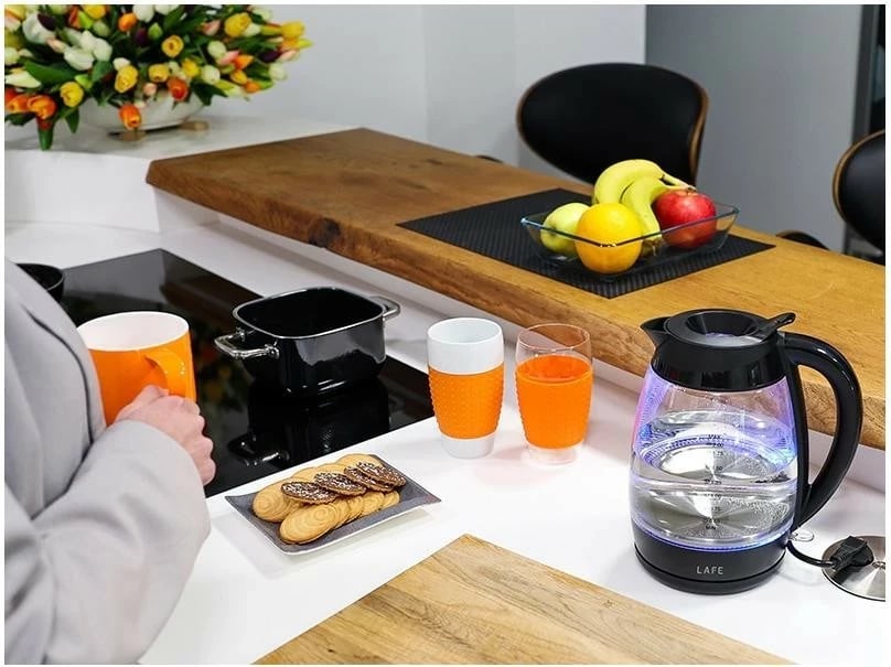 Çajnik elektrik Lafe Essential XL LAFCZA47573, 2L, 2200W, xham, zi