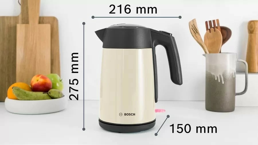 Ibrik elektrik Bosch TWK7L467, 1.7L, Bezhe