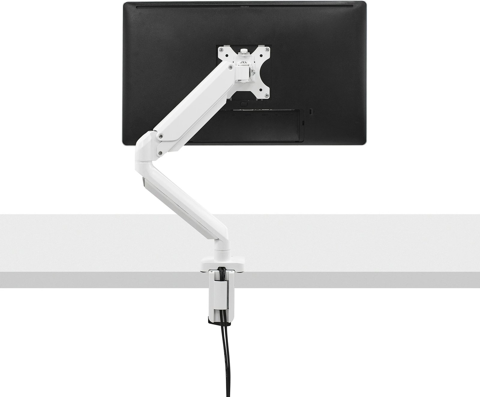 Monitorarm Fellowes Platinum, 2x USB-A Port, Bardhë