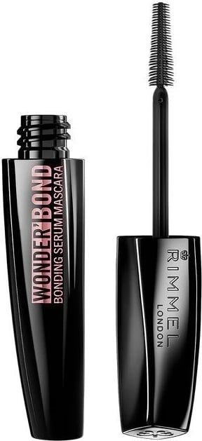 Maskarë për femra Rimmel Wonder'Bond Lengthening me serum forcuese, 001 Black, 11ml