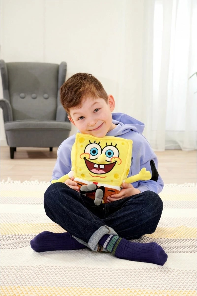 Lodër pelushi Simba SpongeBob SquarePants 35 cm, shumëngjyrëshe