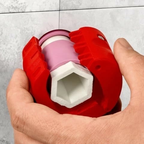 Prerës kabllosh Knipex BiX, plastikë/çelik inox, 5 cm, kuq