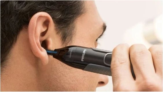 Makinë rroje Philips NT3650/16 për hundë, veshë dhe vetulla, Gri, me aksesorë