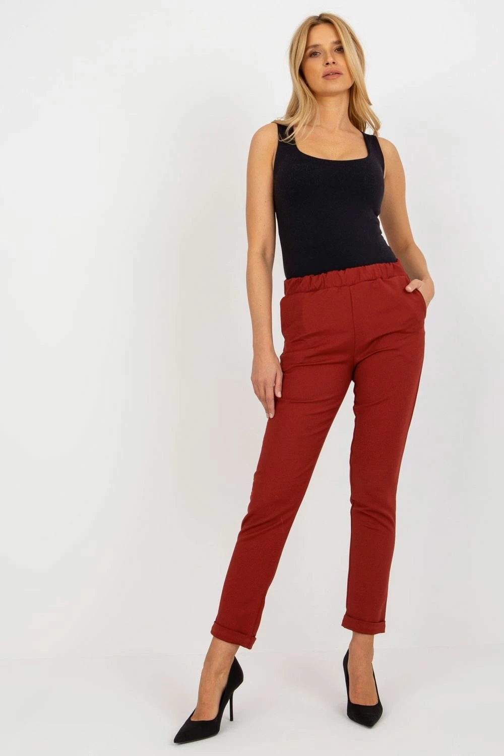 Pantalona femra Lakerta 175769, të kuqe