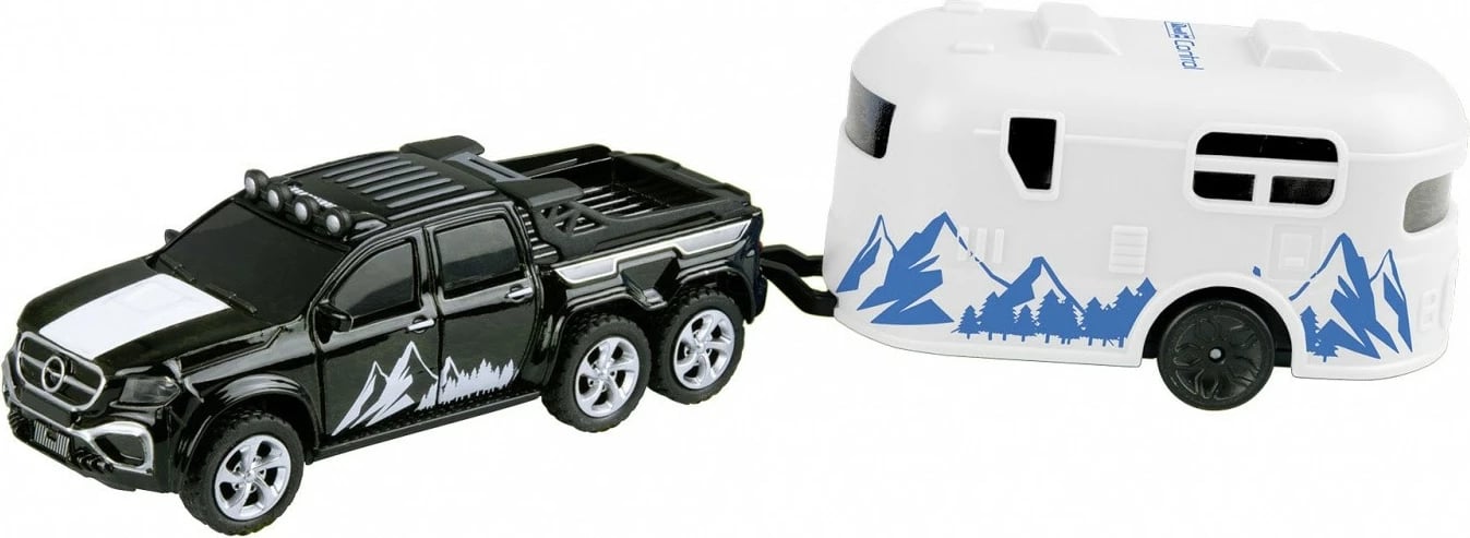 Makine lodër me telekomandë Revell RC 23566, Mini Camper, 1:64, e zezë dhe e bardhë, set