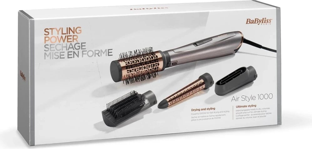 Set për stilimin e flokëve BaByliss Air Style 1000, Ngjyrë Bakri Set për stilimin e flokëve BaByliss Air Style 1000, Ngjyrë Bakri