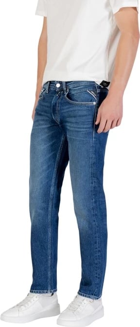 Jeans Replay për meshkuj, blu