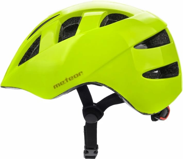 Helmetë për bicikletë për fëmijë Meteor, e verdhë