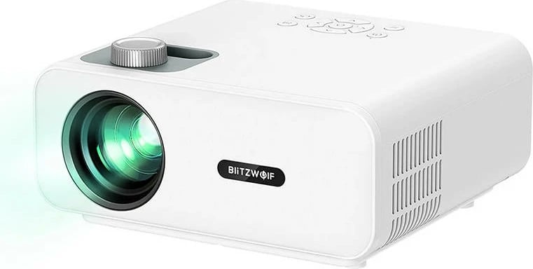 Projektor LED BlitzWolf BW-V5, 1080p, HDMI, USB, AV, i bardhë