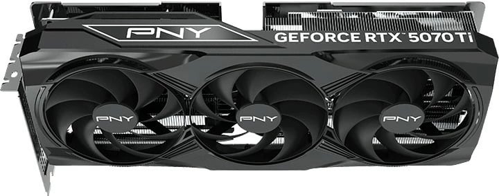 Kartelë grafike PNY RTX 5070 Ti VERTO OC 16GB GDDR7 3 fan e zezë