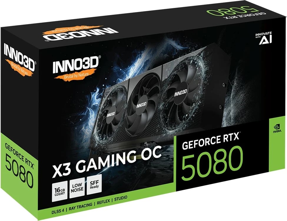 Kartelë grafike Inno3D GeForce RTX 5080 X3, 16 GB, GDDR7, PCI Express 5.0