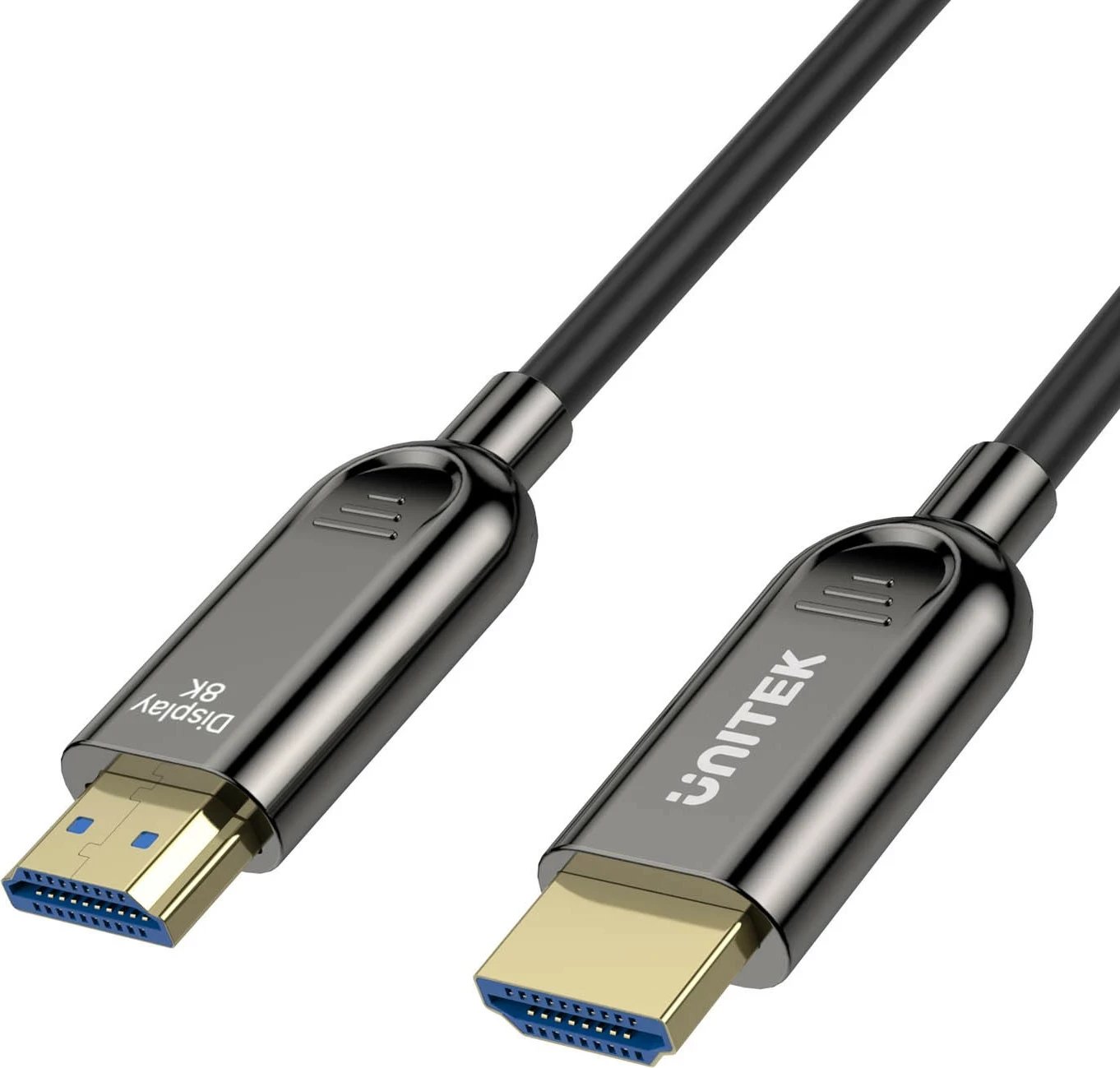 Kabëll HDMI optik Unitek 2.1 AOC 8K 120Hz 10m, zi-gri