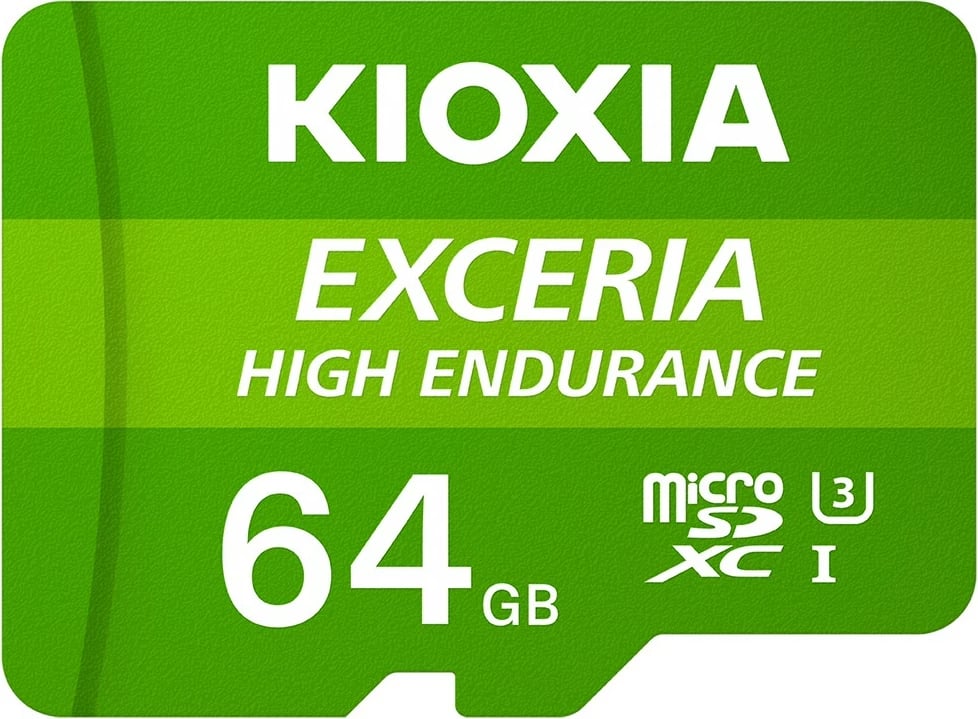 Kartelë memorie Kioxia Exceria High Endurance 64GB microSDXC, Class 10, UHS-I, e gjelbër