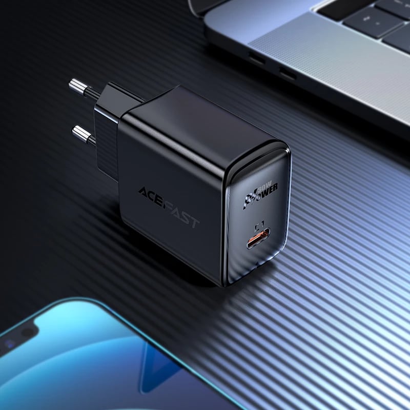 Karikues muri Acefast A21, GaN, 30W, USB-C, i zi