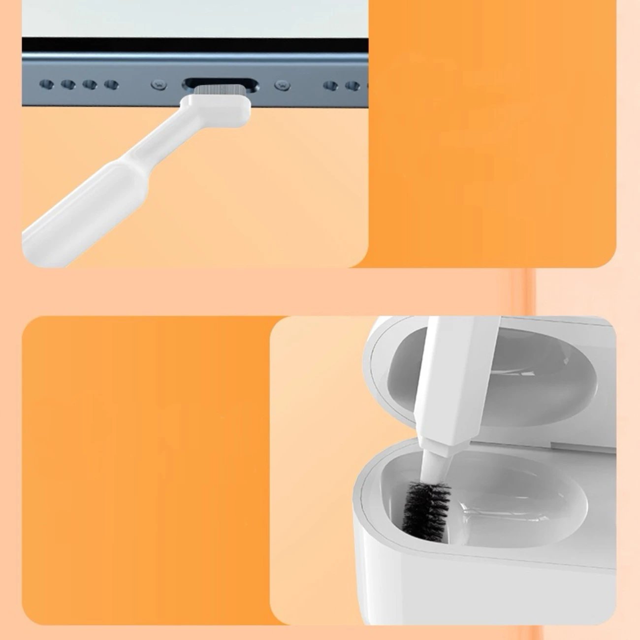 Set pastrimi multifunksional Hurtel Full-Pro clean pen 20 në 1, për kufje, tastierë dhe ekran, Bardhë