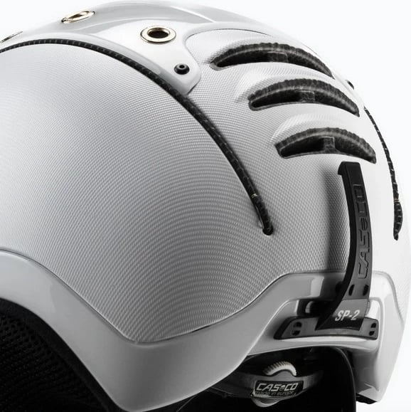 Helmetë ski CASCO SP-2 Carbonic Visor, e bardhë, S (52-54)