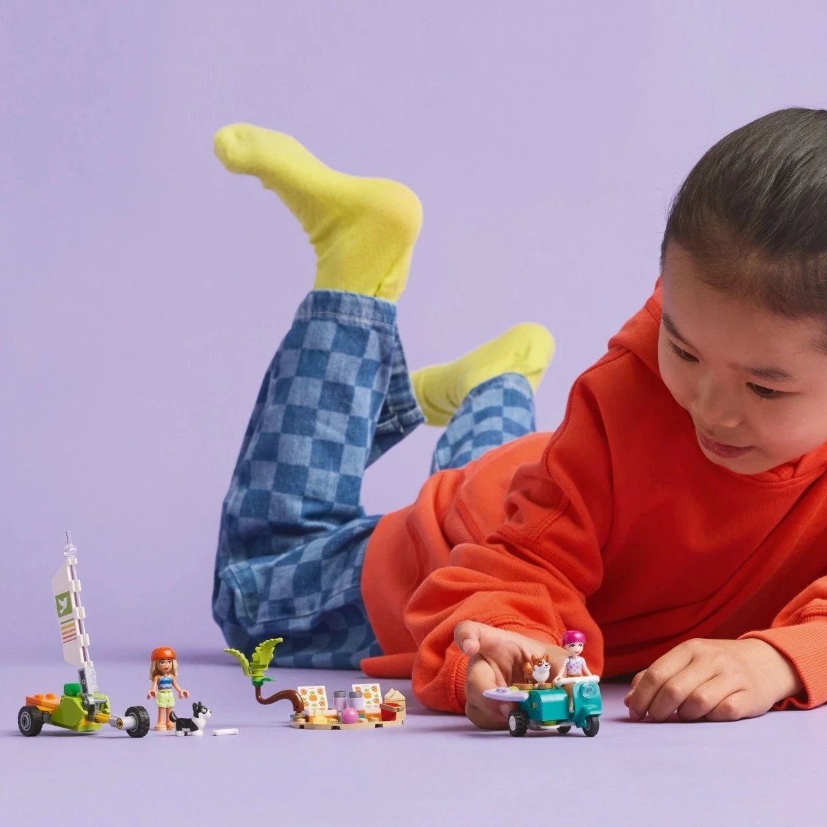 Set LEGO Friends 42641 Surfing Dogs and Scooter Adventure, 113 pjesë, plastikë