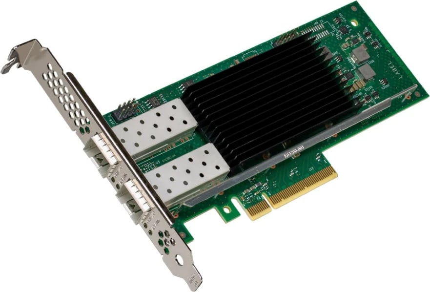 Adapter Ethernet Intel E810-XXVDA2, PCI Express, Fiber, i zi, i gjelbër, i argjendtë