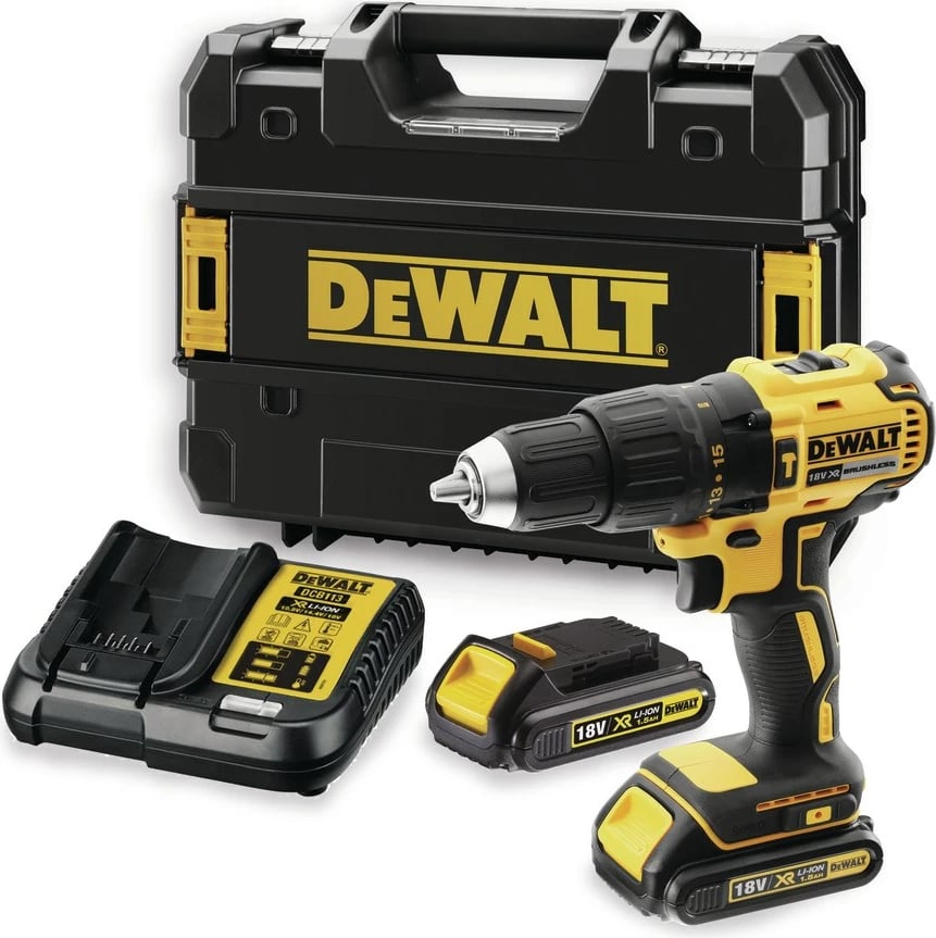 Makineri goditëse/vidash DeWalt DCD778S2T-QW, 18V, 1.5 Ah, 2 bateri, zi/verdhe, set Makineri goditëse/vidash DeWalt DCD778S2T-QW, 18V, 1.5 Ah, 2 bateri, zi/verdhe, set