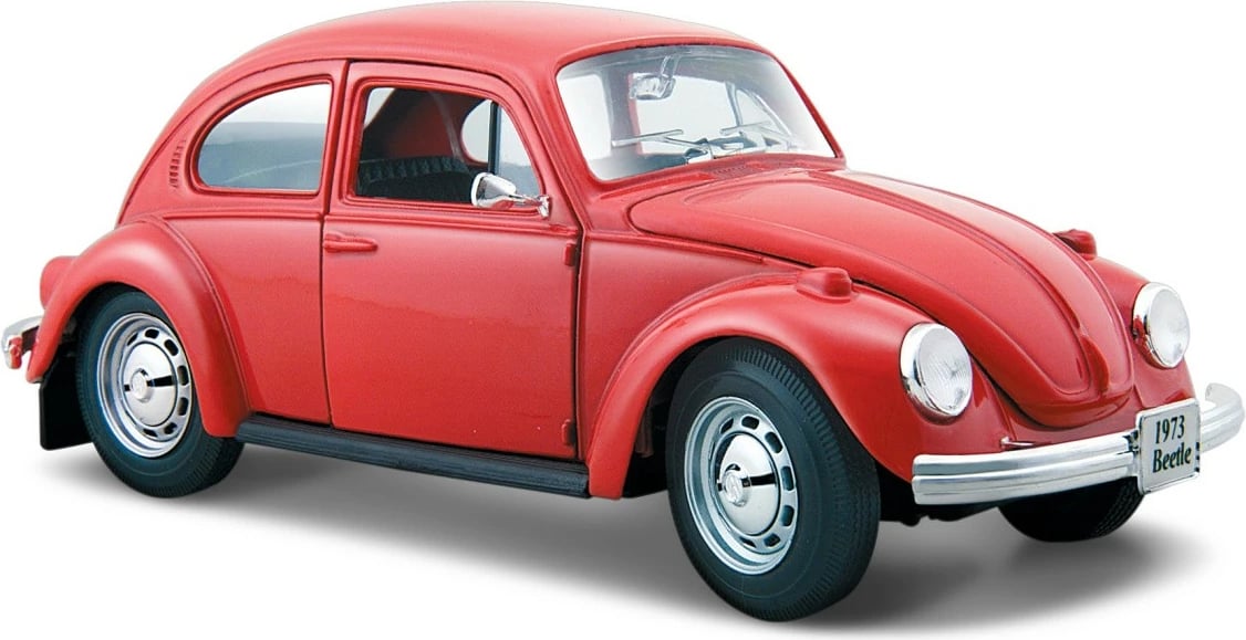 Model makine Maisto Volkswagen Beetle 1973, 1:24, e kuqe
