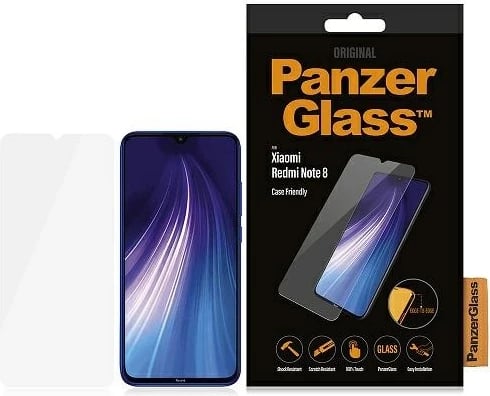 Xham i temperuar PanzerGlass për Xiaomi Redmi Note 8, transparent